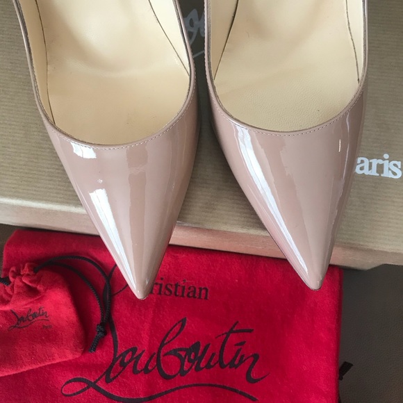Christian Louboutin So Kate patent nude - Picture 4 of 8